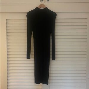 Peruvian Connection Black Knit Sweater Dress